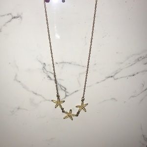 gold starfish necklace